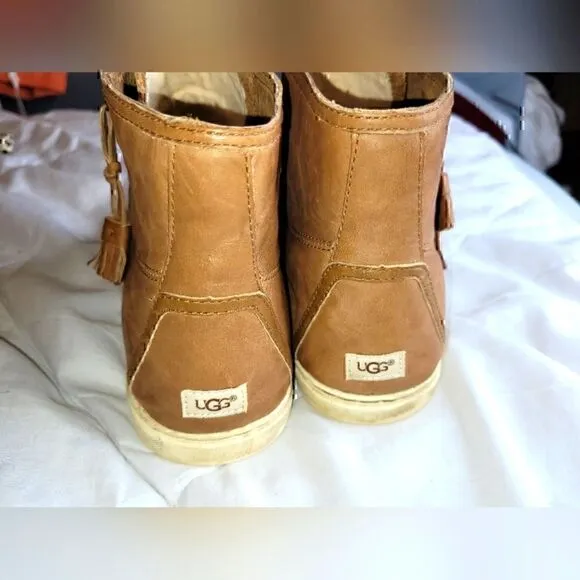 Ugg Blaney High Top Sneaker, Women's sz 11, Cognac.