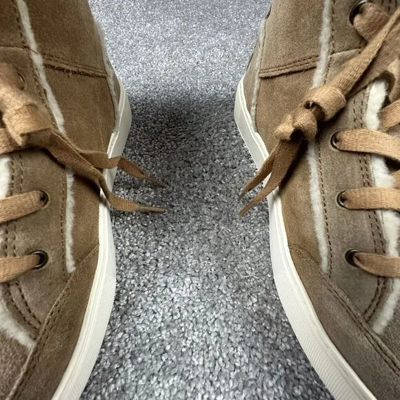 UGG Nuray High Top Sneakers Womens 9 Chestnut Suede Brown 1123694