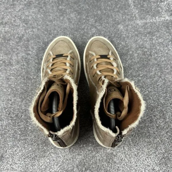 UGG Nuray High Top Sneakers Womens 9 Chestnut Suede Brown 1123694