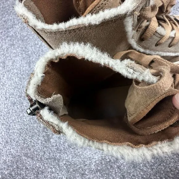 UGG Nuray High Top Sneakers Womens 9 Chestnut Suede Brown 1123694