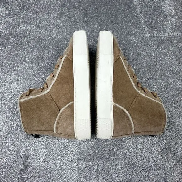 UGG Nuray High Top Sneakers Womens 9 Chestnut Suede Brown 1123694