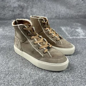 UGG Nuray High Top Sneakers Womens 9 Chestnut Suede Brown 1123694