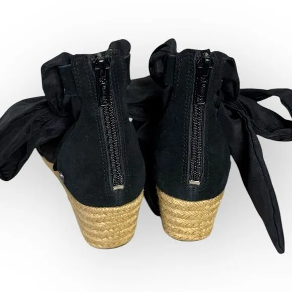 UGG Trina Wedge Ankle Wrap Espadrilles Sandals 6
