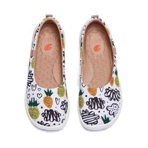 UIN Women's Ballet Flats Pointed Toe Casual Comfort Shoes (sweet pineapple)