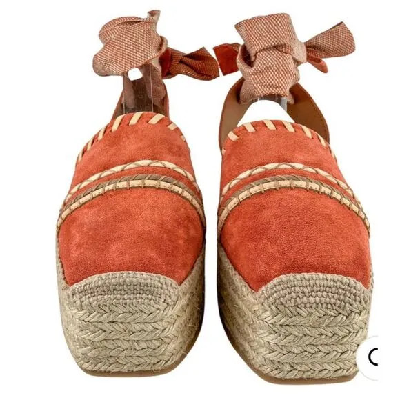 ULLA JOHNSON PLATFORM ESPADRILLES IN ARABIAN SPICE NWB Size 38