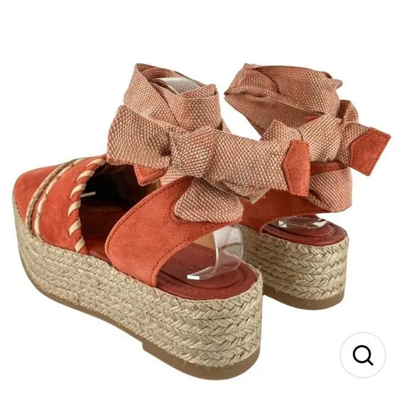 ULLA JOHNSON PLATFORM ESPADRILLES IN ARABIAN SPICE NWB Size 38