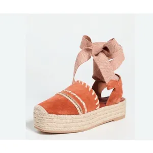 ULLA JOHNSON PLATFORM ESPADRILLES IN ARABIAN SPICE NWB Size 38