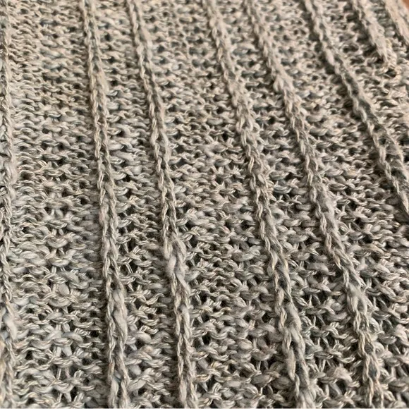v i n t a g e :: Chunky Irish Linen Cotton Ribbed Knit Skirt