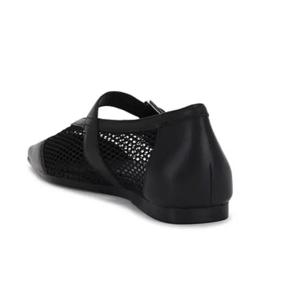 Vagabond Wioletta Mary Jane Flats shoes mesh ballet buckle Black Revolve 8.5