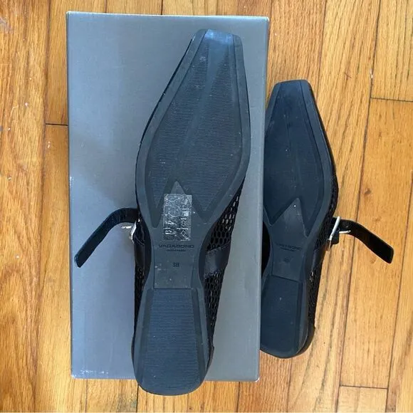 Vagabond Wioletta Mary Jane Flats shoes mesh ballet buckle Black Revolve 8.5