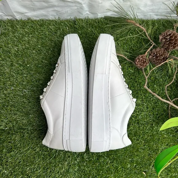 VAGABONDZOE PLATFORM SNEAKERS size 39 NEW $140White leather
