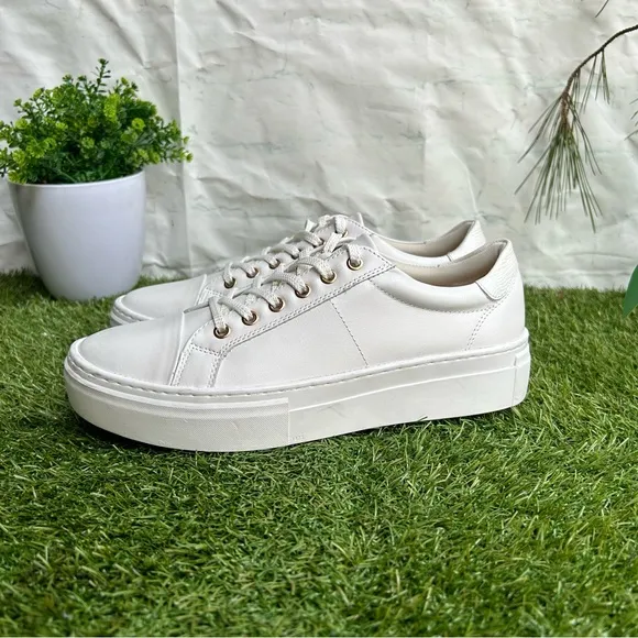 VAGABONDZOE PLATFORM SNEAKERS size 39 NEW $140White leather