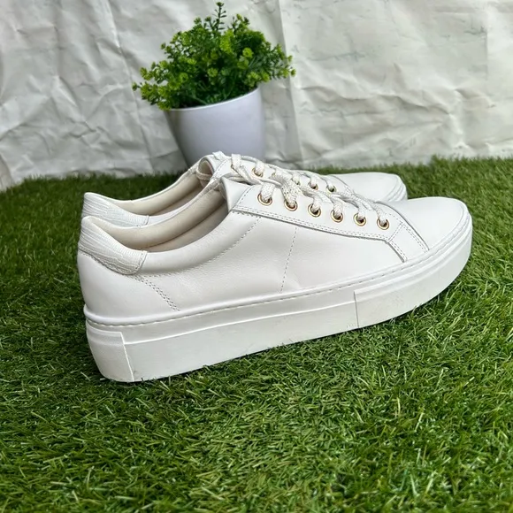 VAGABONDZOE PLATFORM SNEAKERS size 39 NEW $140White leather