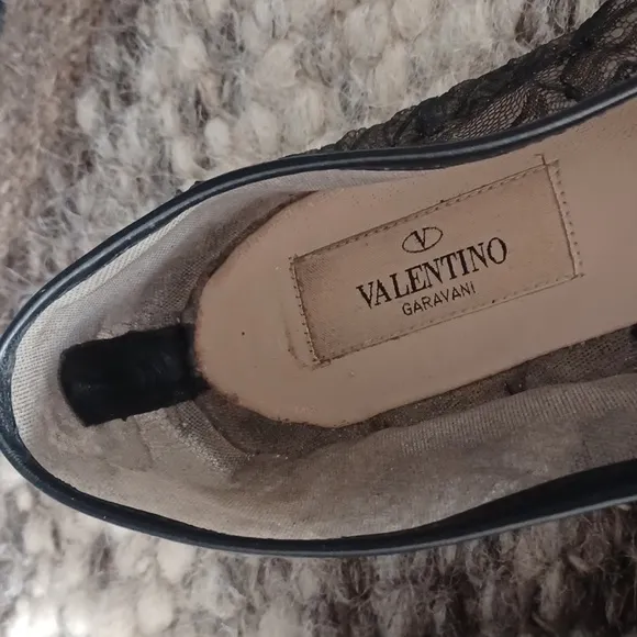 Valentino   lace espadrilles