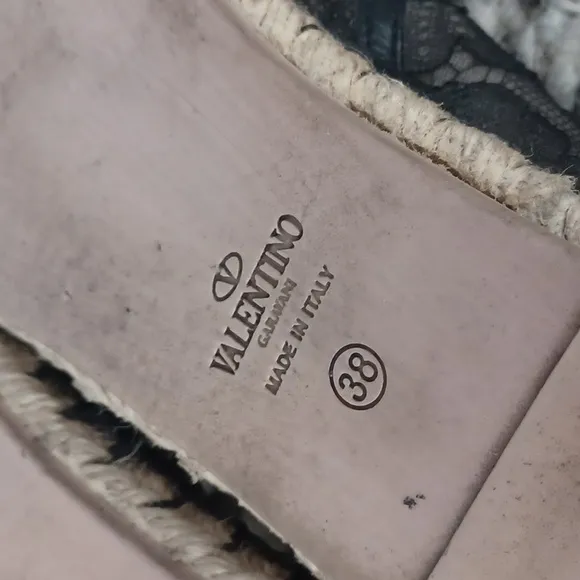 Valentino   lace espadrilles