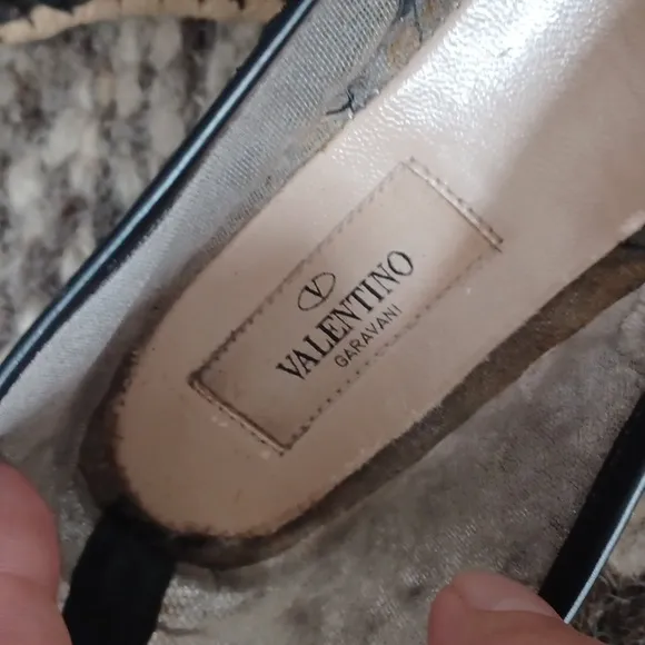 Valentino   lace espadrilles