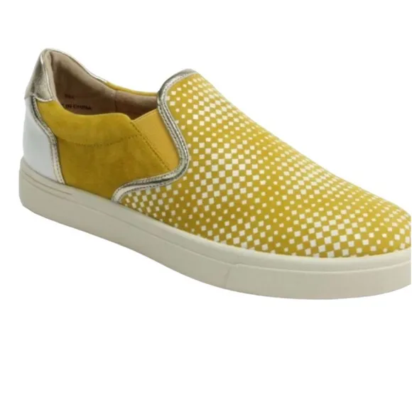 VANELI SPORT Okal Slip On Platform Chunky Yellow White Sneakers Size 8M NWOT