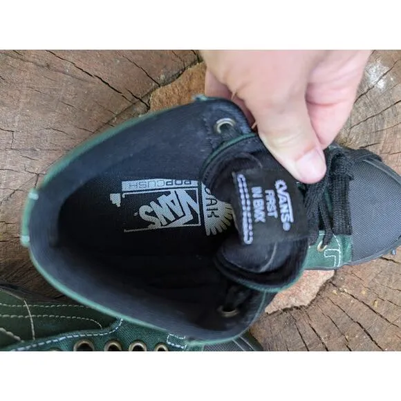 VANS BMX Sk8-Hi 238 Dakota Roche Mens High Top Skate Sneakers Green Black  3.5