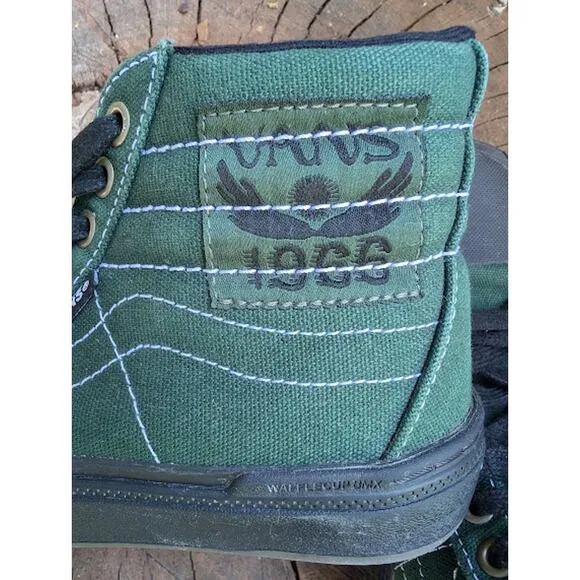 VANS BMX Sk8-Hi 238 Dakota Roche Mens High Top Skate Sneakers Green Black  3.5