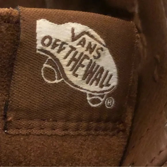 VANS brown suede fringe high-top sneakers 8 NWT