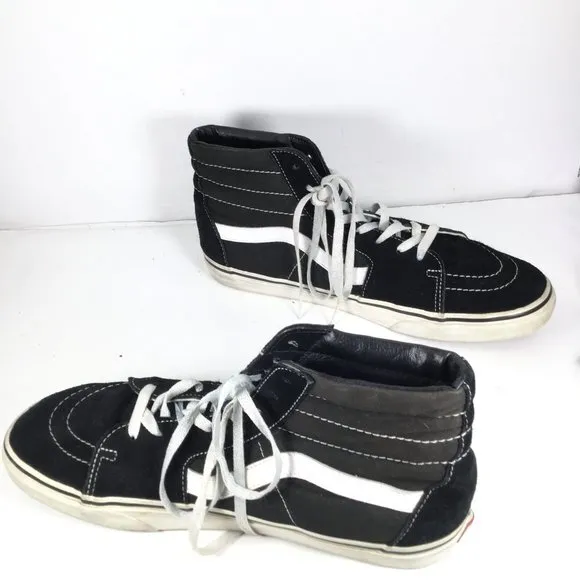 VANs High Top Black/White Sneakers Size 13