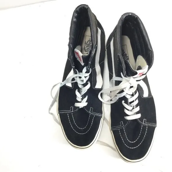 VANs High Top Black/White Sneakers Size 13