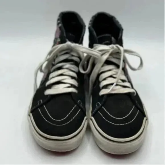 Vans Lizzy Unisex Armanto Floral Black Skateboard High Top Sneakers Size 8