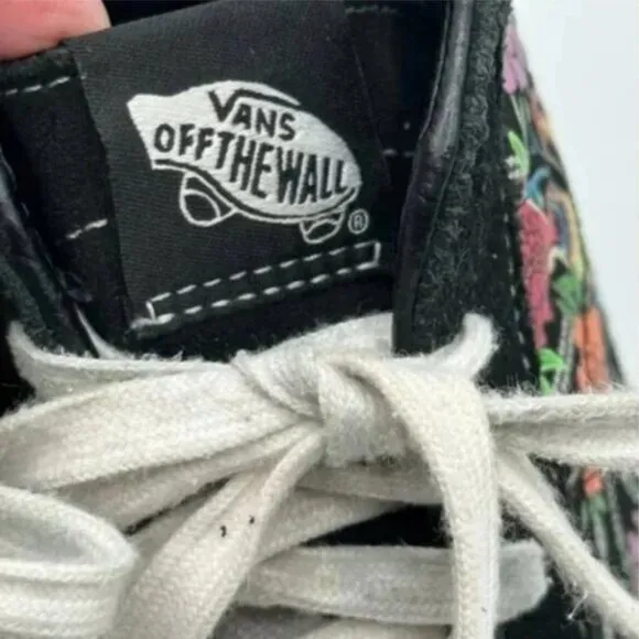Vans Lizzy Unisex Armanto Floral Black Skateboard High Top Sneakers Size 8