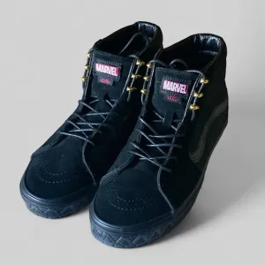 VANS MARVEL SUEDE BLACK PANTHER Edition BLACK Sneakers Size 8 Men 9.5 Wo…