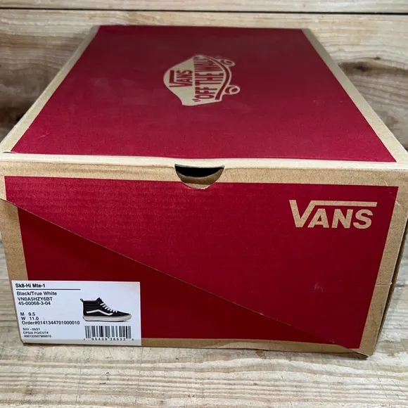 Vans Men's Sk8-Hi Mte-1 Sneaker Boots Insulated Black White: VN0A5HZY6BT: