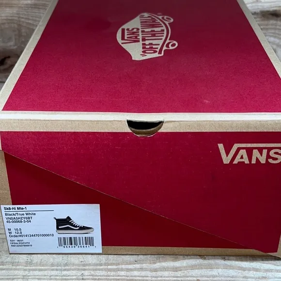Vans Men's Sk8-Hi Mte-1 Sneaker Boots Insulated Black White: VN0A5HZY6BT: