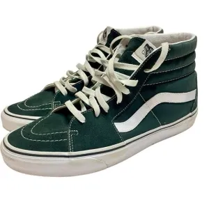 VANS Sk8 High Top Mens Dark Green Suede Sneakers Size 11