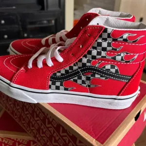 Vans SK8 reflect check flame racing