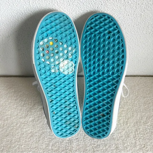 Vans Spongebob Squarepants Blue High Top Sneakers Size 7.5