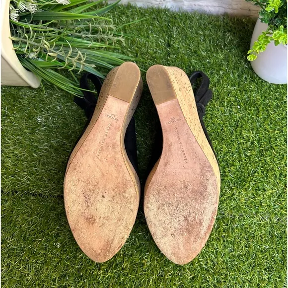 VERONICA BEARDali Sand Suede Peep-Toe Wedge Platform Sandals size 9