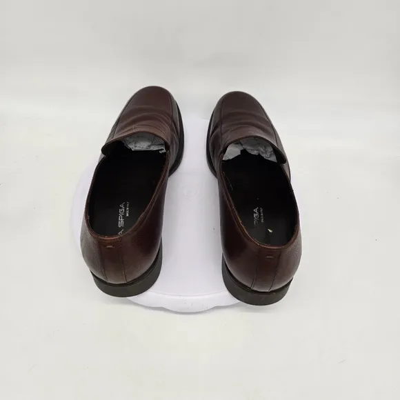 Via Spiga Dress Shoe Men's 11 Loafers Slip On Brown Made In Italy