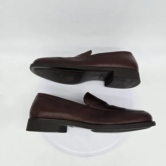 Via Spiga Dress Shoe Men's 11 Loafers Slip On Brown Made In Italy