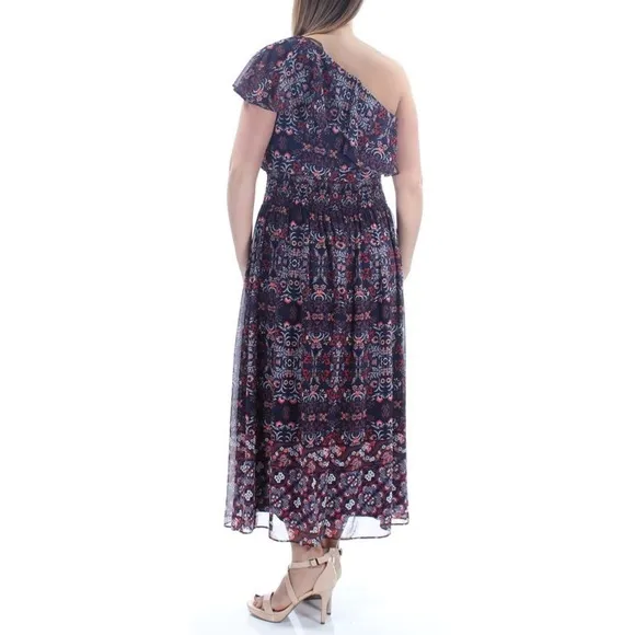Vince Camuto One Shoulder Printed Maxi Dress, Size 16 NWT $168