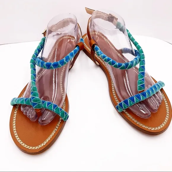 {Vince Camuto} Ramita Velvet Flat Sandals
