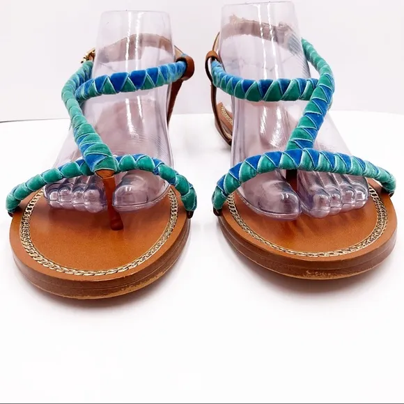 {Vince Camuto} Ramita Velvet Flat Sandals