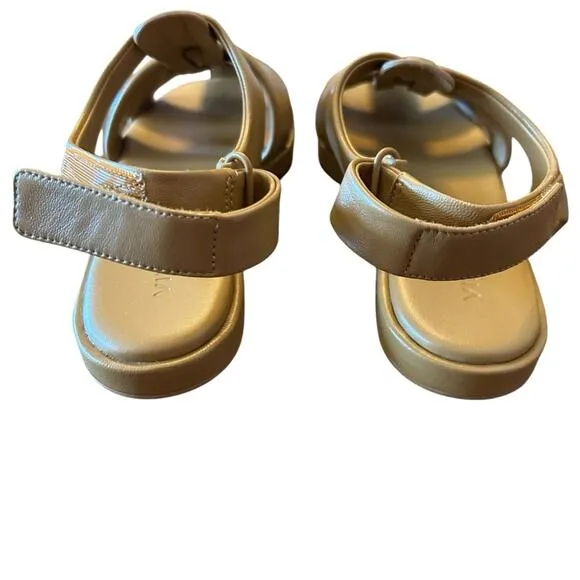 Vince Rava Strappy Fisherman Leather Sandals Minimal Sophisticated Tan NEW 6