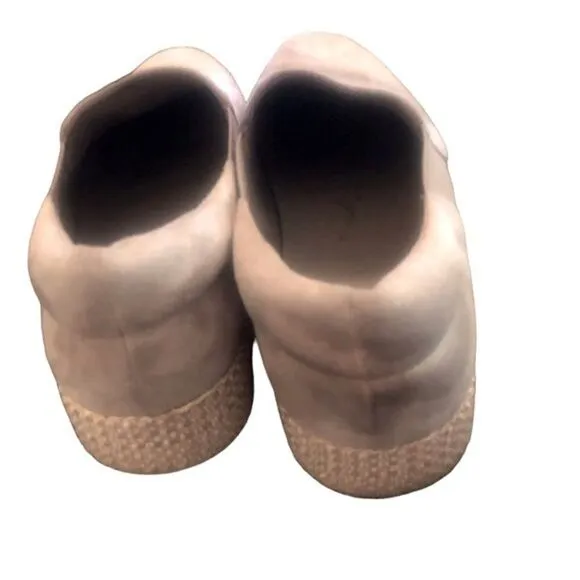 Vince Suede Taupe Platform Espadrilles Size 9