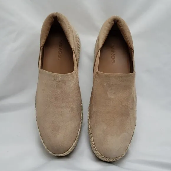 VINCE WILDEN ESPADRILLES SUEDE SNEAKERS JUTE Size 6.5