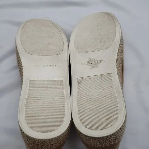VINCE WILDEN ESPADRILLES SUEDE SNEAKERS JUTE Size 6.5