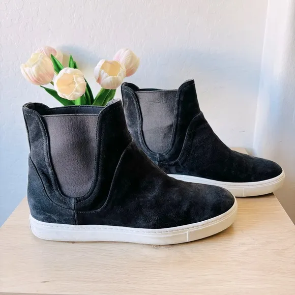 Vince Women’s Nira High-Top Suede Slip-On Sneakers