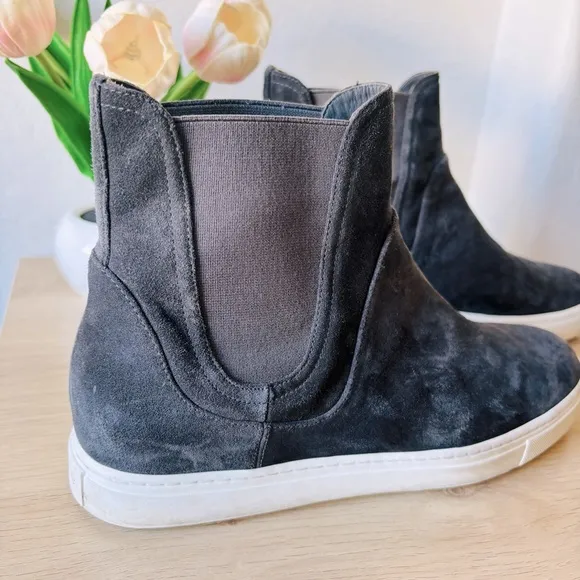 Vince Women’s Nira High-Top Suede Slip-On Sneakers
