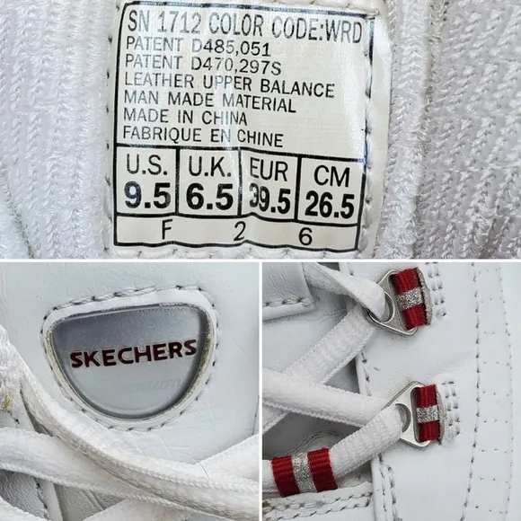 Vintage 90s y2k Skechers Bratz White Leather Platform Chunky Slip-on Sneakers 9.
