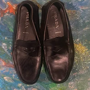 VINTAGE CLASSIC Prada Men's Black Loafers SIZE 45