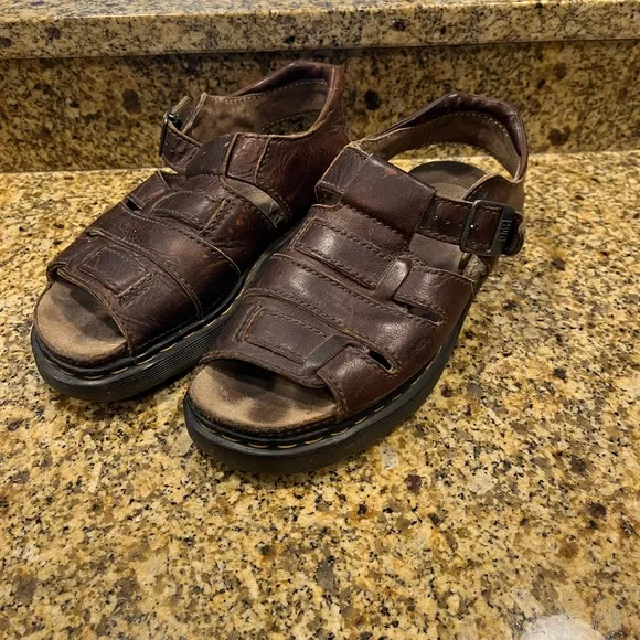 Vintage Dr Martens Fisherman Sandals 90s Y2K England US Men’s 11 *NEED REPAIR*