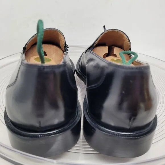 Vintage Florsheim IMPERIAL Black Tassel Loafers Mens 8 D Made in ITALY Worn 2x